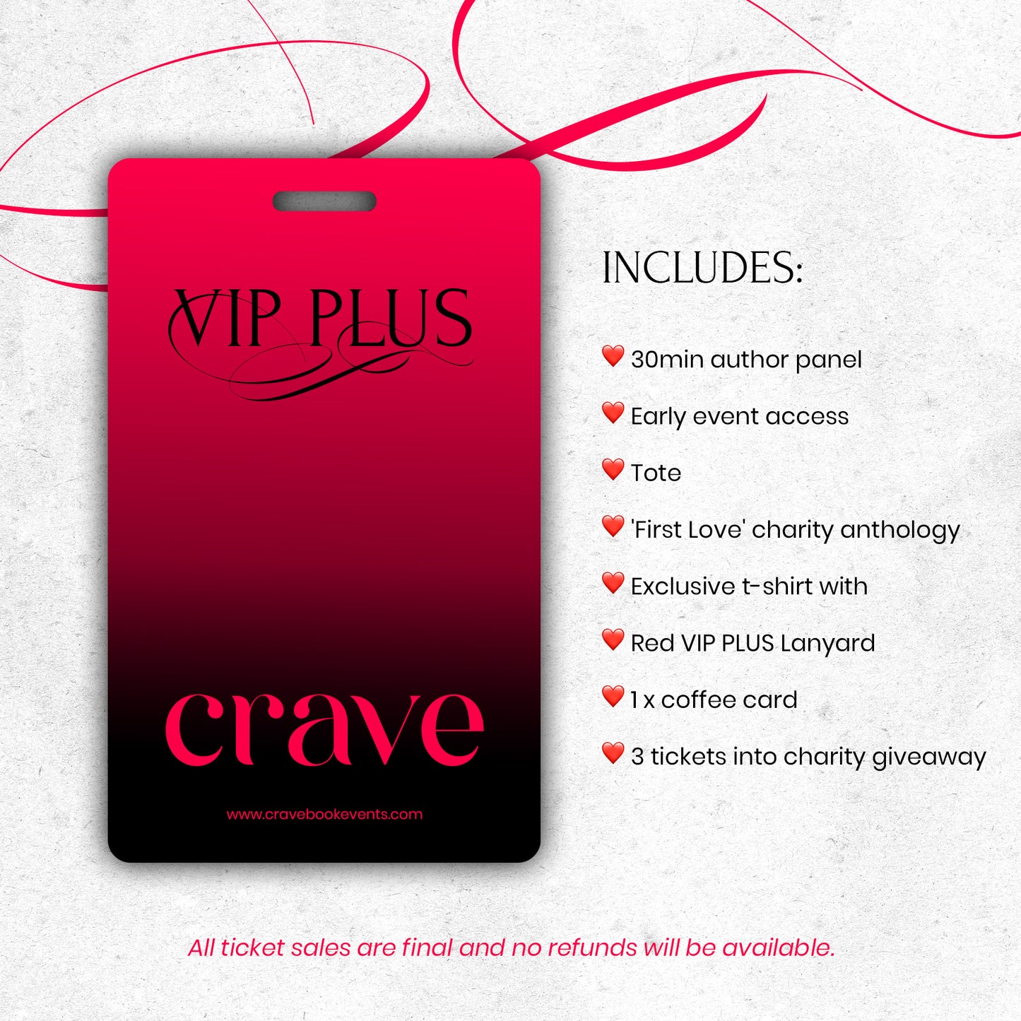 VIP PLUS limited tickets available